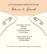 Diaper & Pins Invitation